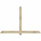 Ekena Millwork Eugene Rough Sawn Timber Gable Bracket, Douglas Fir, 72"W x 48"H x 4"D x 4"F, 16/12 Pitch GBW072X48X0404EUG00RDF - alternate 1